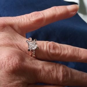 Engagement ring cz.